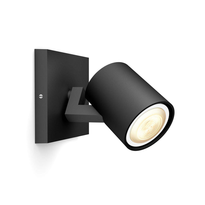Philips Hue White Ambiance Pillar LED Spot Light black 350lm incl. Dimmer  Switch